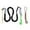 Black, variant on Tivok Dog Teeth Grinding Outdoor Tug Of War Knotted Rope Tree Bungee Dog Toy Outdoor Tree Stump Rope Toy
