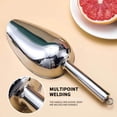 thumbnail image 6 of IMossad Ice Scoop, Stainless Steel Shovel Scoops Kitchen Utility Scoops Set, Bar Ice Scooper for Ice Maker Freezer Coffee Bean Food Candy Flour Popcorn Round Bottom, 6 of 7