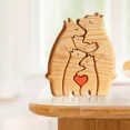thumbnail image 4 of CHAO Rompecabezas Familiar De Madera Con Forma De Oso Decorativo, 4 of 5