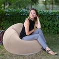 thumbnail image 5 of Inflatable Bean Bag Chairs Outdoor Blow up Camping Chairs Inflatable Lazy Sofa Folding Portable Bean Bag Loungers Couch for Movie Night(Coffee,2 Pcs), 5 of 6