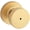 Gold, variant on Kwikset Pismo Knob with Round Rose Privacy in Venetian Bronze