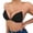 Black, variant on QHFBli Women Thin Breathable Triangle Nipple Covers, Integrated Wireless Push Up Bra Pads, Lift Inserts for Small Bust & Evening Dress Black D