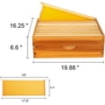 thumbnail image 4 of Honey Lake 10-Frame Langstroth Beehive Starter Kit – Wax-Dipped, Complete Hive with 2 Deep Brood Boxes, 2 Medium Super Boxes, Frames & Pre-Waxed Foundation Sheets for Beginner Beekeepers, 4 of 12