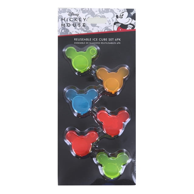 Set de cubitos de hielo reutilizables Disney Mickey Mouse, 6 piezas