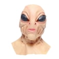 thumbnail image 4 of Máscara de extraterrestre para Halloween, realista, de cabeza completa, disfraz, máscara de extraterrestre de látex para juegos de rol, club nocturno,, 4 of 8