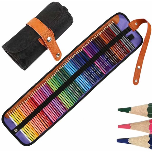 72 Colored Pencils Set, Drawing Pencils Art Set for Professional Color Mixing Painting and Sketches, Wooden Colored Pencils for Coloring Books for Adults Pupils Children