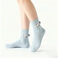 thumbnail image 2 of iHPH7 Cute Gifts for Women Cotton Socks for Women Casual Socks Casual Socks for Women Mid Socks Athletic Socks Women Cute Socks for Women Light Blue One Size, 2 of 4