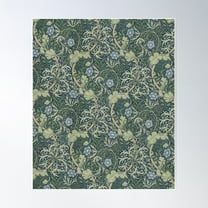 Vintage Victorian Wallpaper 2, William Morris Poster Wall Art, Modern Wall Decor For Living Room Bedroom, 8x12 UNFRAMED