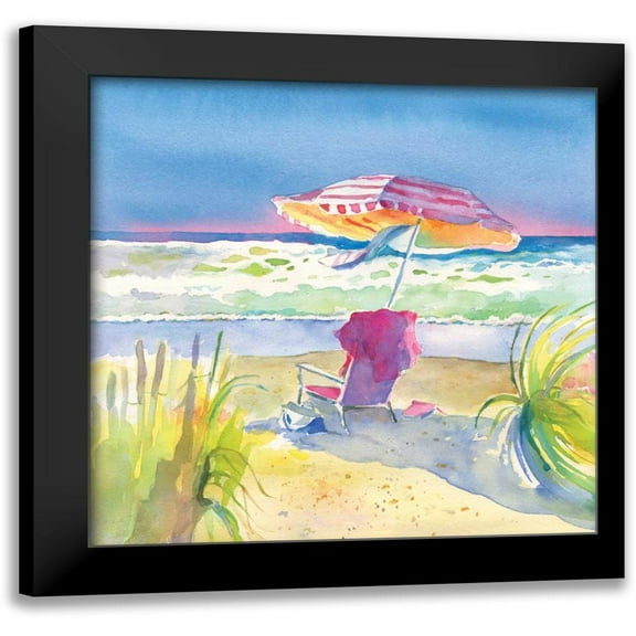 Troise Heidel, Theresa 12x12 Black Modern Framed Museum Art Print Titled - Beach Bliss II
