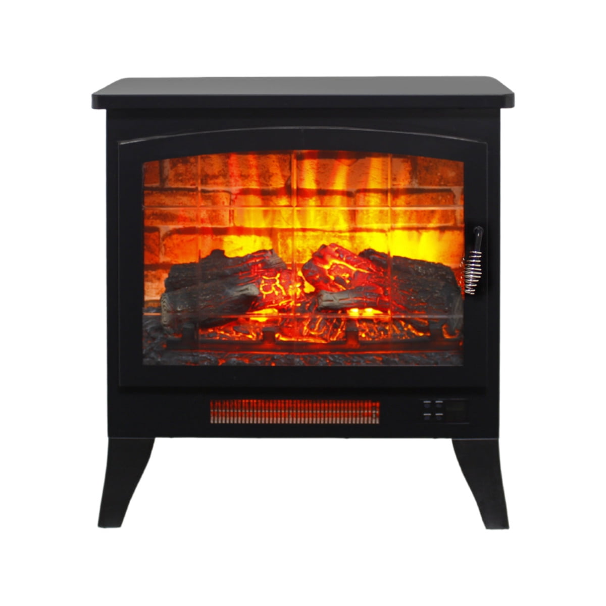 [Luckynote] 21 inchThree-sided Freestanding Electric Fireplace Stove heater with 3D Flame effect with remote control