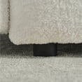 thumbnail image 3 of Miekor Furniture 35 "Teddy fabric sofa, modern lounge chair, upholstered with a pillow, apartment, office, living room and bedroom off white No.0326, 3 of 8