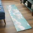 thumbnail image 5 of Turquoise Sky Kitchen Runner Rug 2x6 Washable Runners for Hallway Non Slip Rustic Retro Clouds Landscape Large Area Rug Indoor Floor Carpet for Bathroom Laundry Entryway Bedroom Living Room, 5 of 8