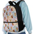 thumbnail image 4 of Uourmeti Cowboy Horse Tie Dye Print Everyday Backpack, Smooth Zippers School Bag 17 Inch Soft Skin Friendly School Backpack for Travel Shopping, 4 of 6