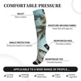 thumbnail image 3 of Lsque Vintage Surf Van Beach Pattern Sport Compression Socks for Men & Women 15-20 mmHg Knee High Nurse Pregnant Running Medical and Travel Athletic, 3 of 6