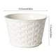 thumbnail image 3 of Maceta de plástico blanca | Juego de 3 macetas pequeñas | Macetas decorativas para interior y exterior para enredaderas y plantas pequeñas | 3 tamaños, 3 of 6