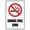 Warning Sign 1, variant on Smoking Area Permitted Here Sign - 8"x12" Vintage Metal Warning Sign, Smoking Zone Decor for Home Farm Bar Coffee Shop Club Outdoor