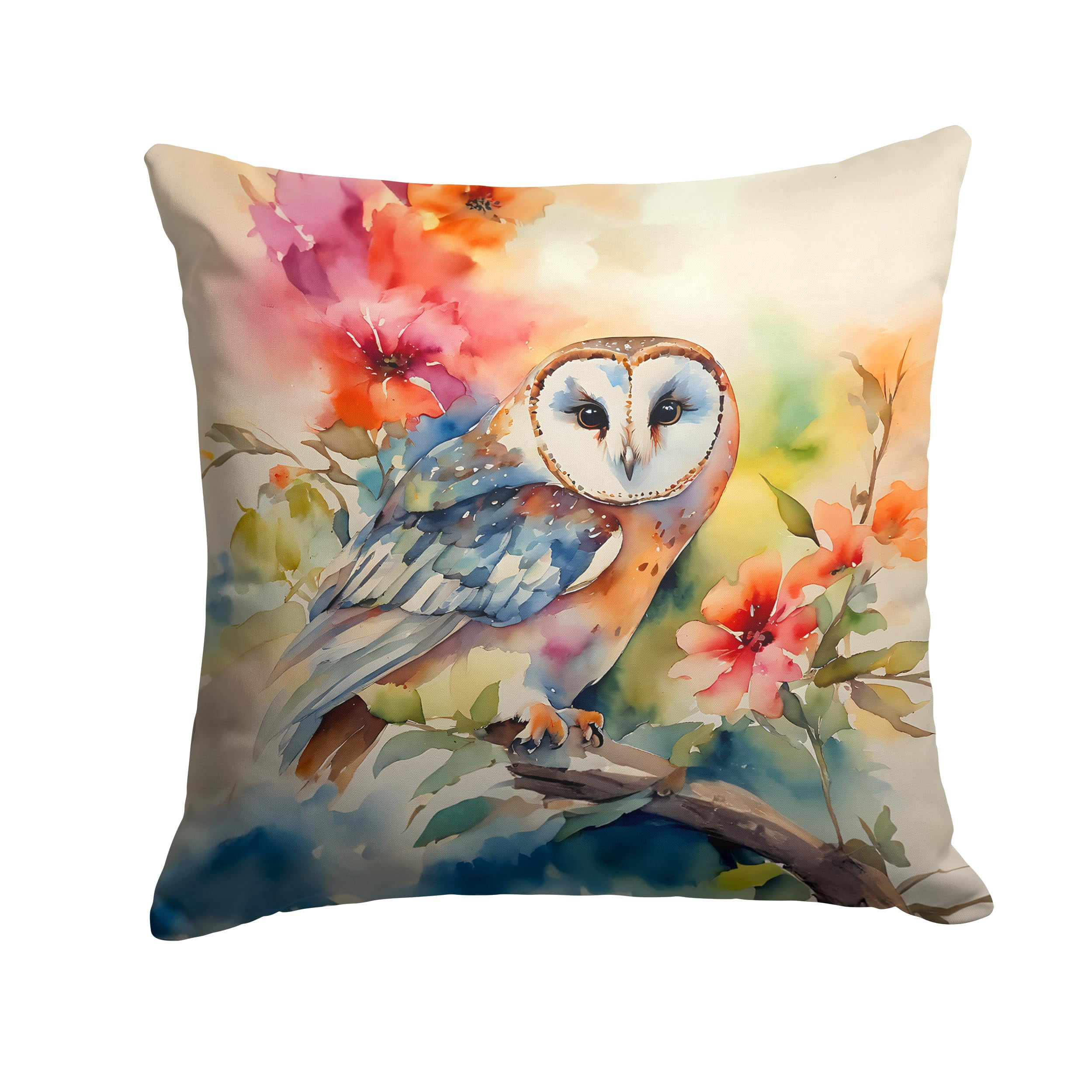 Burrowing Owl Throw Pillow 14 in x 14 in