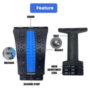 FAJAERNY Back Stretcher, 3-Level Lumbar Support with 84 Massage Nodes (Blue)