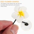 thumbnail image 2 of 10 Pcs Bridal Hair Clip Bridal Hair Barrettes Frangipani Hair Pin Tropical Flower Hair Clip Hawaii Plumeria Hair Clip, 2 of 3