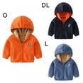 thumbnail image 3 of URMAGIC Toddler Fleece Jacket Hooded Baby Boys Girls Autumn Winter Long Sleeve Thick Warm Outerwear 2-3 Years, 3 of 3