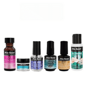 Mia Secret - Liquid Monomer 0.5 fl oz. + Clear Acrylic Powder 0.25 oz + Nail Prep 0.25 fl oz.+ Xtrabond 0.25 fl oz. + Luxury Base & Top Gel + Gel Cleanser 2oz - COMBO