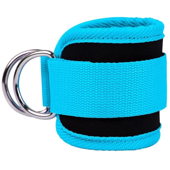 Minzimin Ankle Strap Ankle Resistance Band Wrist Cuff Padded Strap Adjustable Fitness Glute Kickback D-Ring for Cable Machine Gym Foot Leg Training Brace Support 1 Pack