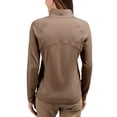 thumbnail image 2 of Women's Cutter & Buck Brown San Diego Padres Adapt Eco Knit Stretch Half-Zip Pullover, 2 of 2