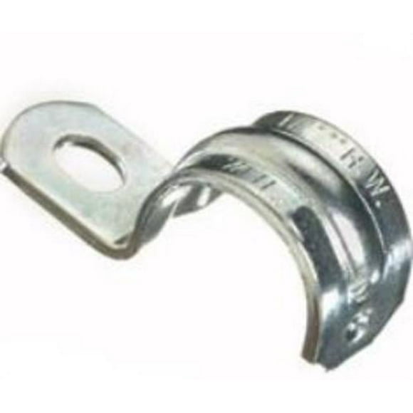 Halex 61107B Rigid 1Hole Strap, 3/4", Zinc electro plated, Each