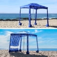 thumbnail image 4 of AMMSUN 6.2'×6.2' Beach Cabana Tent with Side Wall UPF 50+ Easy Setup Canopy Shade,Palm, 4 of 7