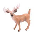 thumbnail image 3 of Minkissy 2Pcs Artificial Animals Deer Shape Plastic Deer Model for Home Tabletop 3.7X1.4X3.6in, 3 of 8