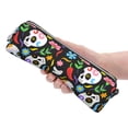 thumbnail image 4 of XMXT Leather Pencil Case, Cute Skull Love Flower Large Capacity Pencil Pouch for Student Teens Women, 4 of 9