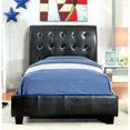 thumbnail image 2 of Furniture of America Junnie Faux Leather Twin Tufted Bed in Espresso, 2 of 6