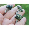 thumbnail image 6 of 100% Natural Raw Moldavite Rings Wire Wrapped / Genuine Moldavite, 6 of 9