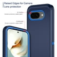 thumbnail image 3 of Compatible with Google Pixel 9A Case,3-Layer Military Grade Drop Protection Anti-Slip Bumper Rugged Shockproof Dustproof Protection Phone Case,Navy Blue, 3 of 7