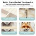 thumbnail image 3 of Fox Travel Portable Square Jewelry Display Necklace Organizer Storage Box, 3 of 6