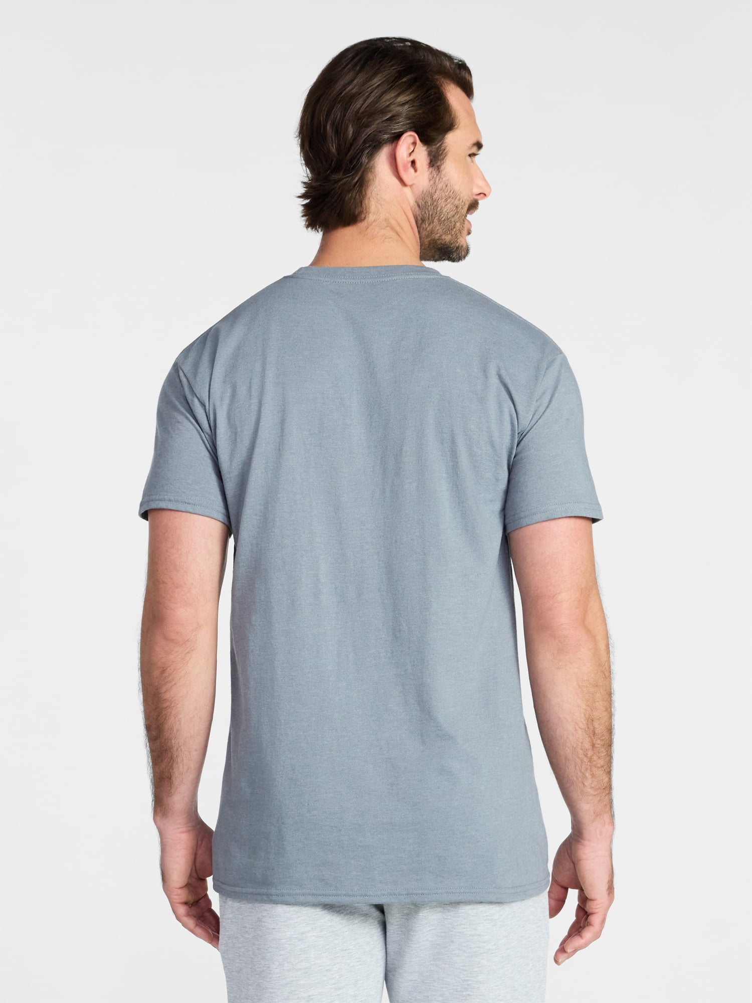 Athletic Works Men's and Big Men's Cotton Pocket Tee, Sizes XS-5XL and Tall Sizes