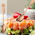 thumbnail image 1 of Juego de tenedor de cuchara de rosa de acero inoxidable navideño - Cucharas para remover café y tenedores para postre - Accesorios de cocina y decoración de vajilla, 1 of 3