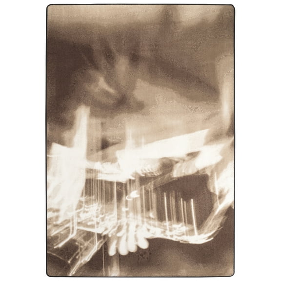 Milliken In The Moment Area Rug 4000177363 Urban Blues Sepia Vintage Faded 10' 9" x 13' 2" Rectangle