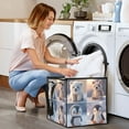 thumbnail image 7 of Home Organizer Foldable Fabric Storage Bin With Handle Adorable Polar Bears Penguins, 7 of 7