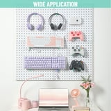 HUHOLE 100-Pack 2 Inch Pegboard Hooks With Plastic Tips - Fit 1/4" Or 1/8" Pegboards, Heavy Duty Steel For Garage Tool Organization & Wall Storage