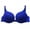Blue, variant on Women Front Closure Padded Seamless Bralette Lingerie Underwear Push Up Bras Blue 34B