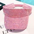 thumbnail image 4 of SURJDE Bling Strass Sport Pare-Soleil Chapeaux Réglables Pare-Soleil d'Été pour Femmes Filles, 4 of 6