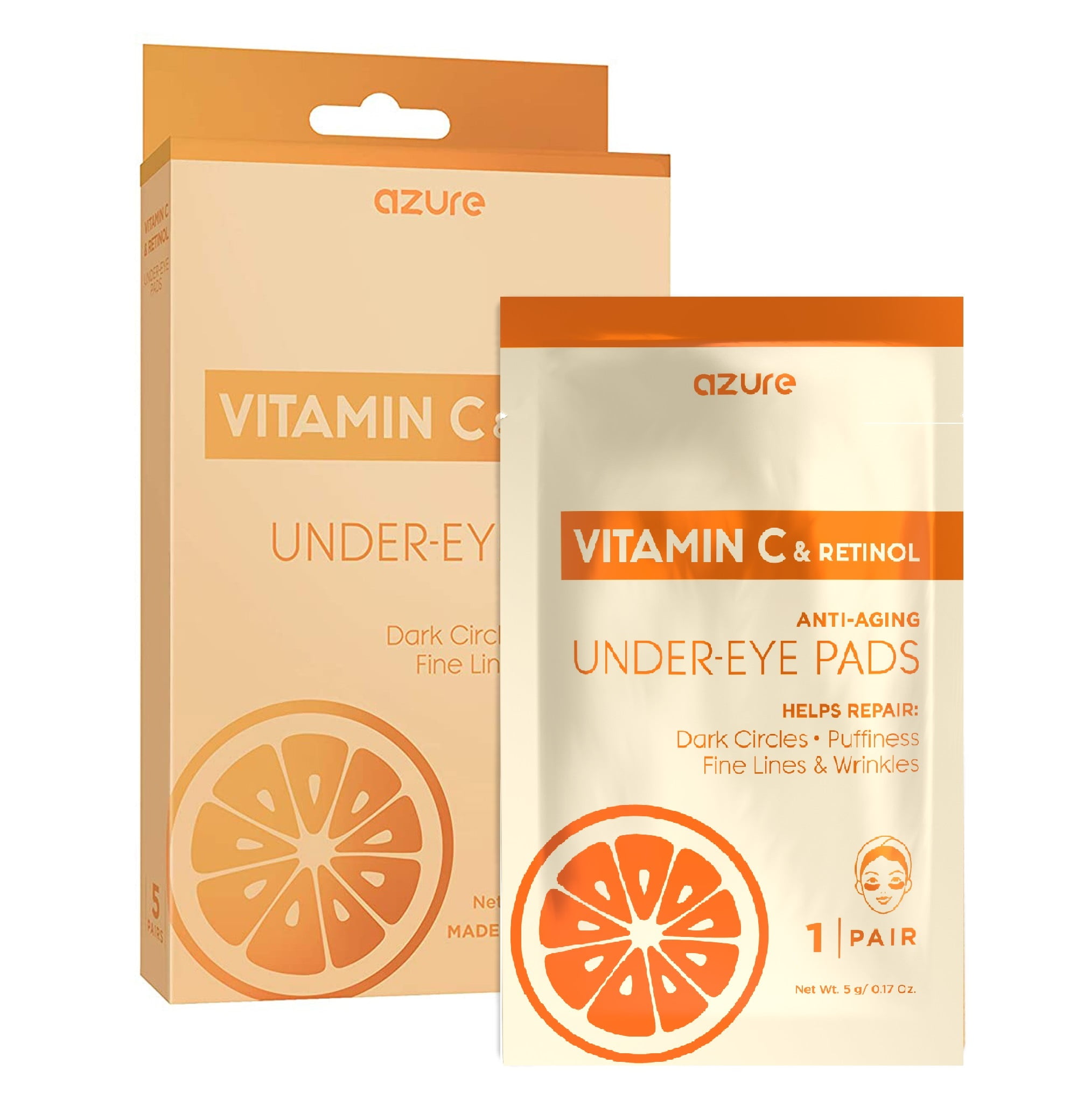 AZURE Vitamin C & Retinol Anti Aging Under Eye Mask Patches