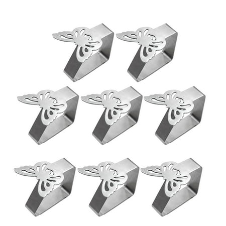 

8pcs/pack For Outdoor Tables Clamp Party Tablecloth Clip Wedding Stainless Steel