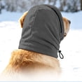 thumbnail image 5 of Pet Calming Hood Scarf for Dogs, Double Layer Warm Fleece Head Cover, Adjustable Drawstring Zipper Closure, Winter Anxiety Relief Neck Wrap for Small Medium Dogs, 5 of 6