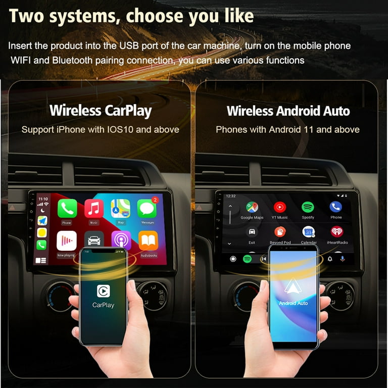 Holiday Savings 2022! Feltree Wireless CarPlay Adapter Compatible with Wired CarPlay Cars with Factory, Transform Wired to Wireless CarPlay,Plug and