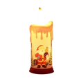 thumbnail image 1 of Vela electrónica Led muñeco de nieve luz nocturna de Papá Noel decoración de luz de ambiente navideño, 1 of 2