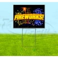 thumbnail image 1 of Fireworks (18" x 24") Yard Sign, Includes Metal Step Stake, 1 of 6