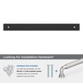thumbnail image 4 of Amerock Ladera 12 inch (305mm) Center-to-Center Rectangle Matte Black Appliance Pull Backplate, 4 of 6