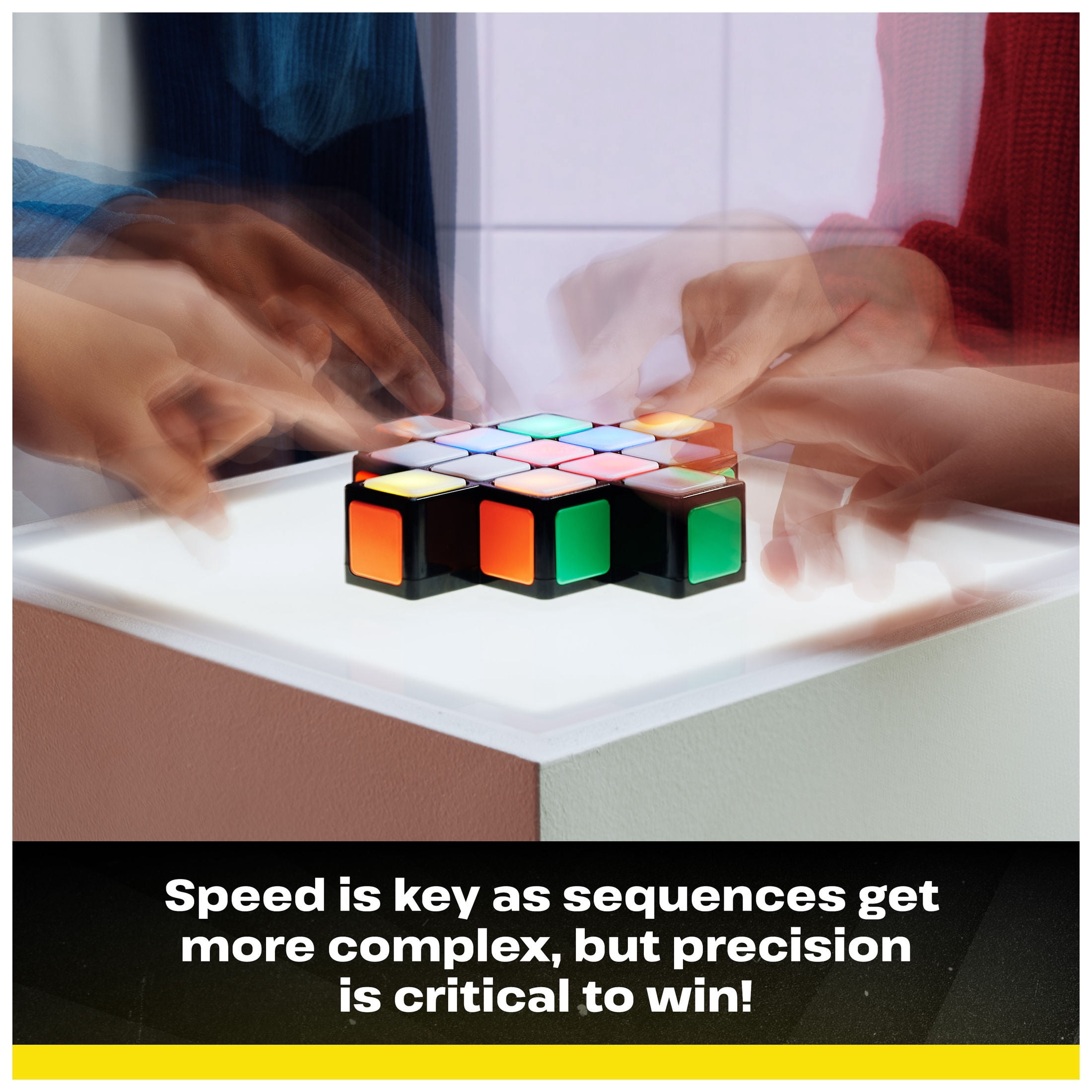Rubik's Rush Light-Up Electronic Game, 1-4 Players, Ages 7 and up